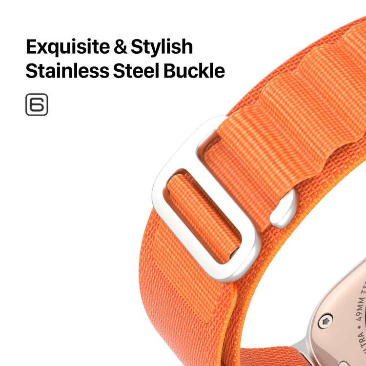 For Apple Watch Series 5 40mm DUX DUCIS GS Series Nylon Loop Watch Band(Orange) by DUX DUCIS