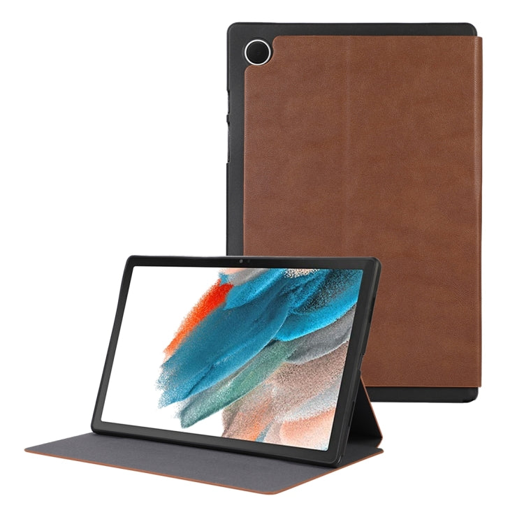 For Samsung Galaxy Tab A8 TPU Flip Tablet Protective Leather Case(Brown) by bashfashion