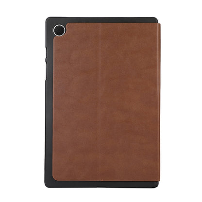For Samsung Galaxy Tab A8 TPU Flip Tablet Protective Leather Case(Brown) by bashfashion