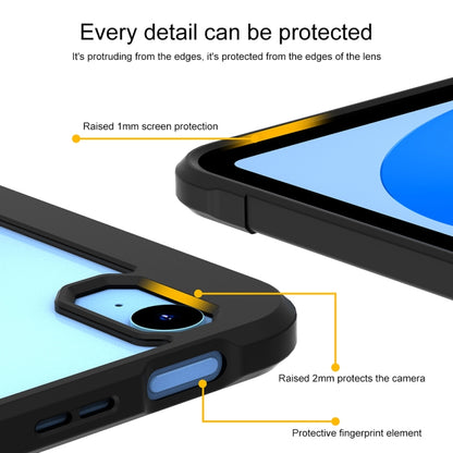 For iPad 2025 / 2022 3-Fold Holder Armor Smart Leather Tablet Case(Black) by bashfashion