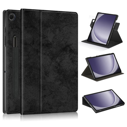 For Samsung Galaxy Tab A11+ / A9+ 360 Rotation Stand Smart Leather Tablet Case(Black) by bashfashion