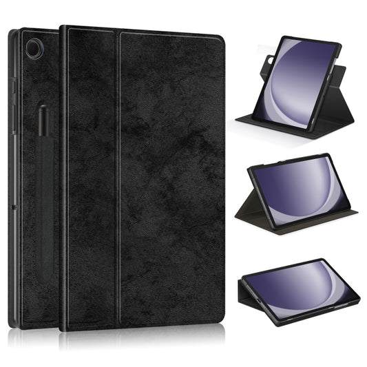 For Samsung Galaxy Tab A11+ / A9+ 360 Rotation Stand Smart Leather Tablet Case(Black) by bashfashion
