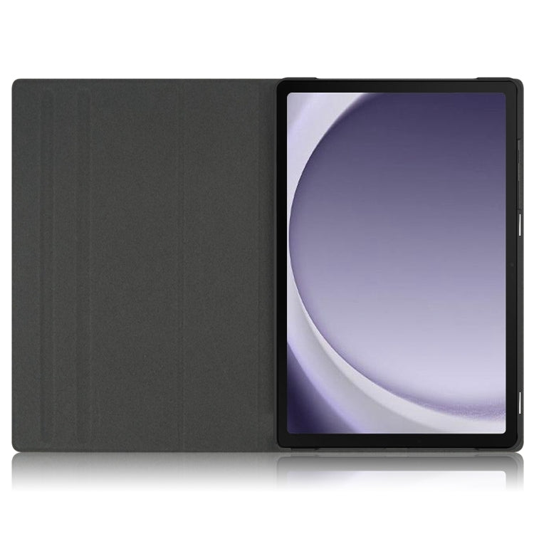 For Samsung Galaxy Tab A11+ / A9+ 360 Rotation Stand Smart Leather Tablet Case(Black) by bashfashion