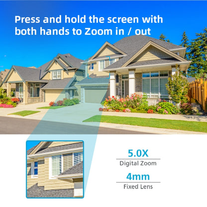 A8-C2 2MP Smart WiFi Surveillance IP Camera, Dual-light Full Color Night Vision / Two Way Audio / TF Card, Power Plug:AU Plug(White) by bashfashion