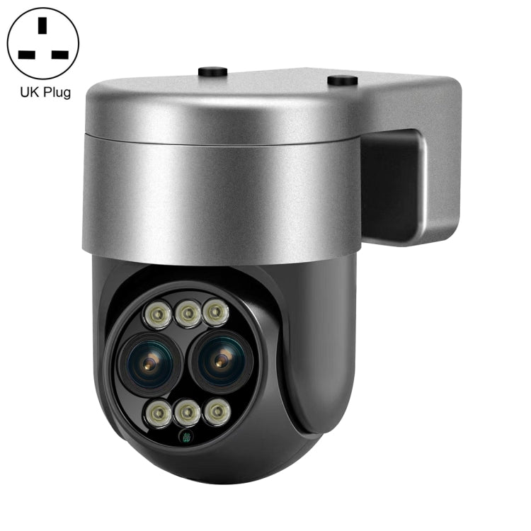 ESCAM G03 2x4MP Dual Lens Zoom 8X Dual Light Source WiFi Camera Support Two-way Voice & Motion Detection(UK Plug) by ESCAM