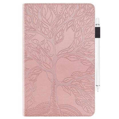 For Samsung Galaxy Tab S8 / S7 Life Tree Series Horizontal Flip Leather Tablet Case(Rose Gold) by bashfashion