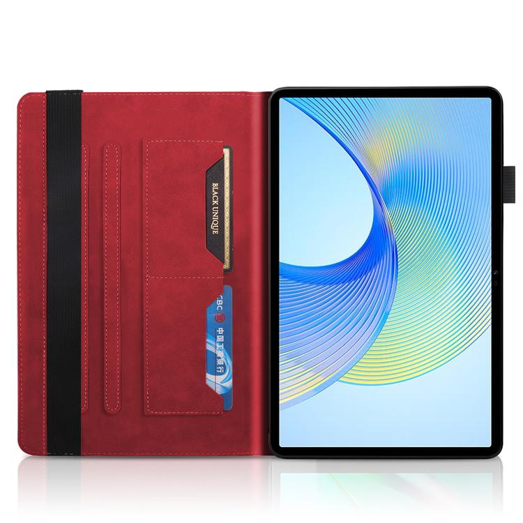 For Samsung Galaxy Tab S10 FE+ Life Tree Series Horizontal Flip Leather Tablet Case(Red) by bashfashion