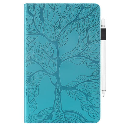 For Samsung Galaxy Tab S10 FE+ Life Tree Series Horizontal Flip Leather Tablet Case(Lake Blue) by bashfashion