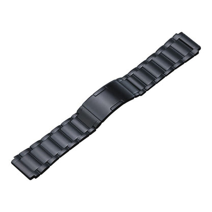 For Huawei Watch 4 Pro/GT3/GT2 Porsche Ver 22mm Three Strains HW Buckle Titanium Steel Watch Band(Black) by bashfashion