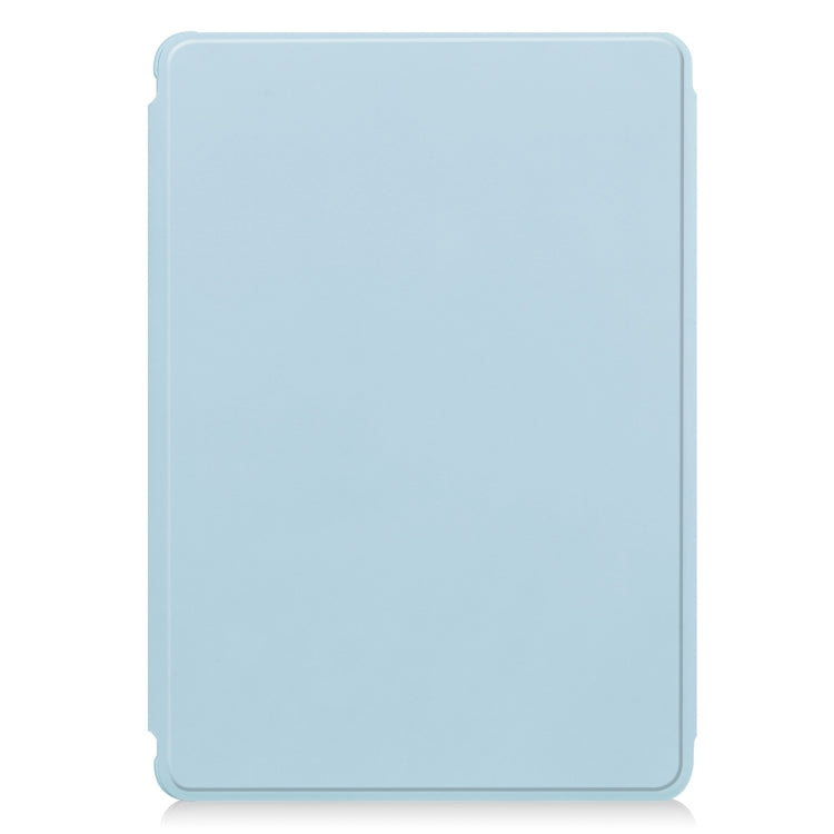 For Samsung Galaxy Tab S9 FE+ / S10+ 360 Rotation Transparent Smart Leather Case(Sky Blue) by bashfashion