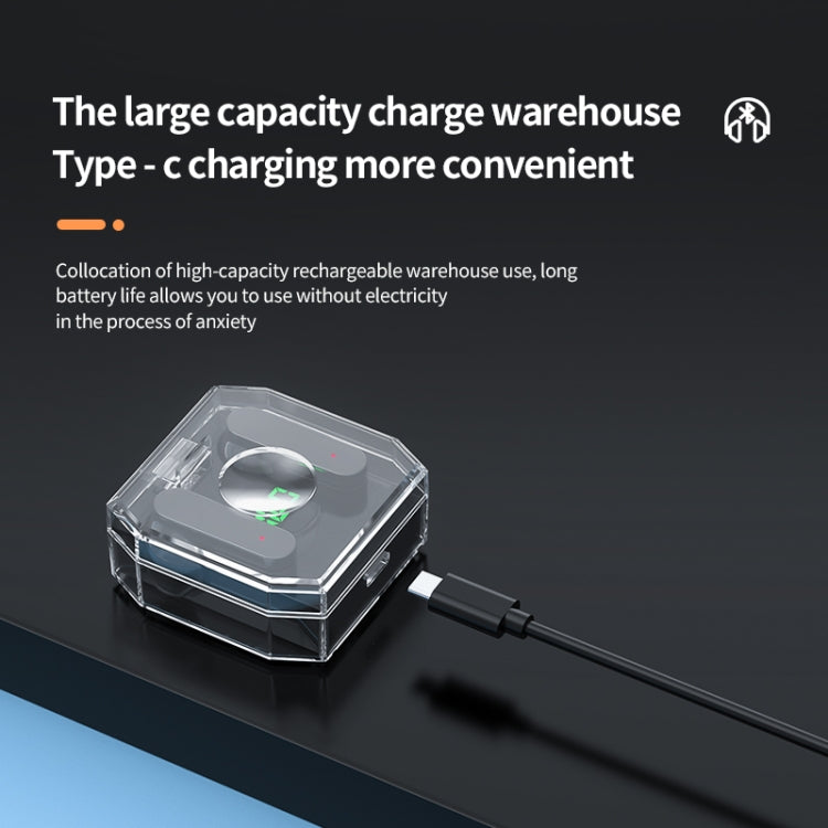 K30 Transparent Capsule Digital Display Touch Control Bluetooth Earphones(Green) by bashfashion