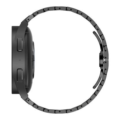 For Samsung Galaxy Watch 6 / 6 Classic Stainless Steel Metal Watch Band(Black Red) by bashfashion