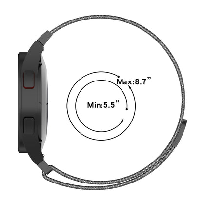 For Samsung Galaxy Watch 6 / 6 Classic Milan Magnetic Metal Watch Band(Silver) by bashfashion