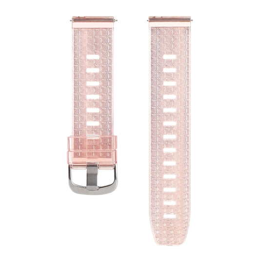 For Samsung Galaxy Watch 6 / 6 Classic Transparent Shiny Diamond TPU Watch Band(Pink) by bashfashion