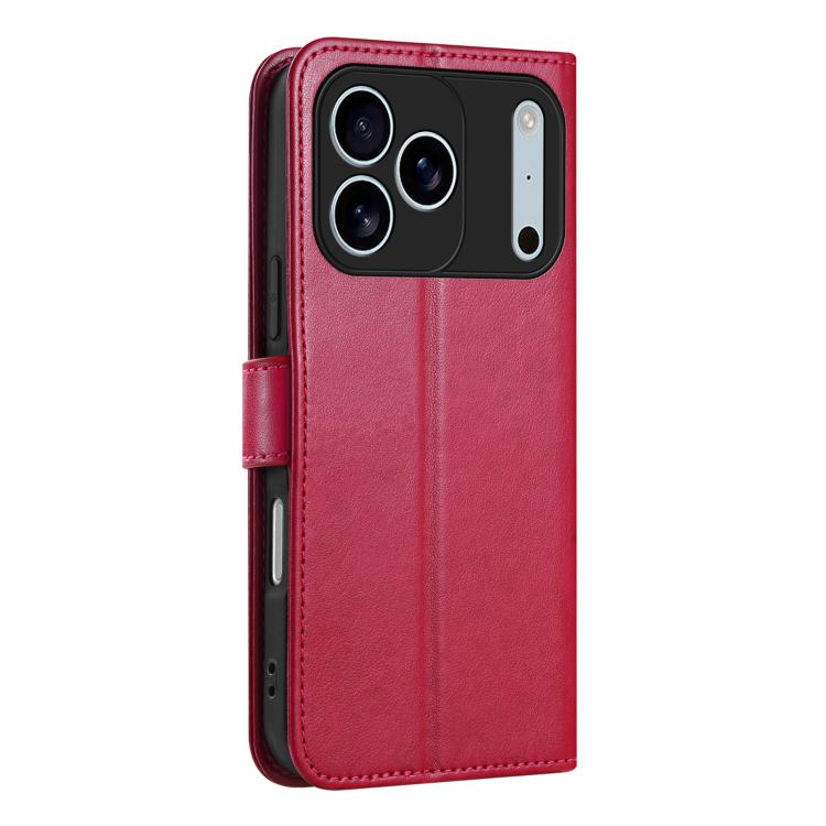For iPhone 17 Pro Max AZNS Sheepskin Texture Flip Leather Phone Case(Red) by AZNS