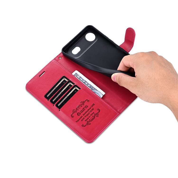 For iPhone Air AZNS Sheepskin Texture Flip Leather Phone Case(Red) by AZNS