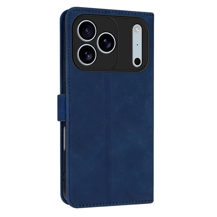 For iPhone 17 Pro Max AZNS Skin Feel Calf Texture Flip Leather Phone Case(Blue) by AZNS
