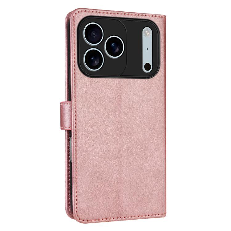 For iPhone 17 Pro Max AZNS Skin Feel Calf Texture Flip Leather Phone Case(Rose Gold) by AZNS