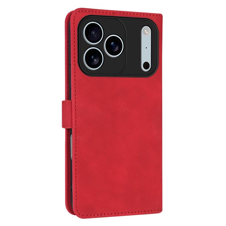 For iPhone 17 Pro AZNS Skin Feel Calf Texture Flip Leather Phone Case(Red) by AZNS