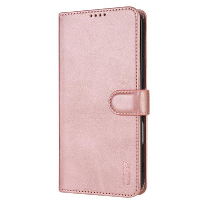 For iPhone 17 Pro AZNS Skin Feel Calf Texture Flip Leather Phone Case(Rose Gold) by AZNS