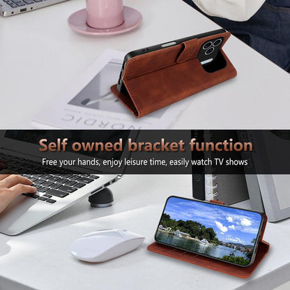 For iPhone 17 Pro AZNS Skin Feel Calf Texture Flip Leather Phone Case(Rose Gold) by AZNS