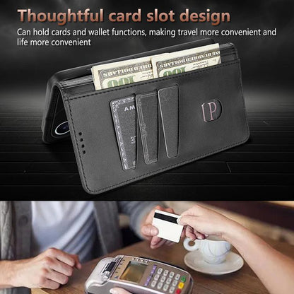 For iPhone 17 Pro AZNS Skin Feel Calf Texture Flip Leather Phone Case(Black) by AZNS