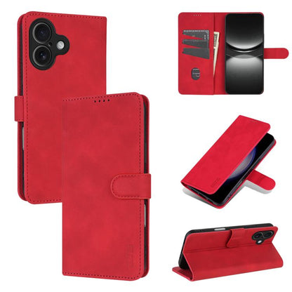 For iPhone 17 AZNS Skin Feel Calf Texture Flip Leather Phone Case(Red) by AZNS