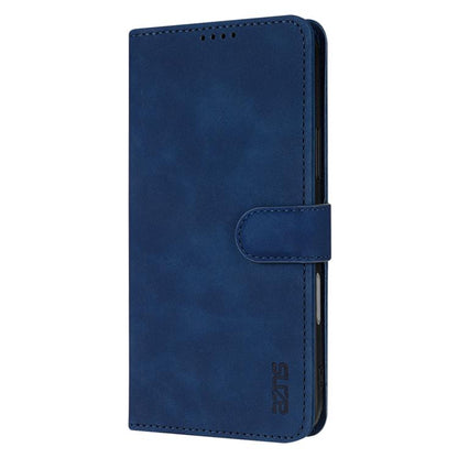 For iPhone 17 AZNS Skin Feel Calf Texture Flip Leather Phone Case(Blue) by AZNS