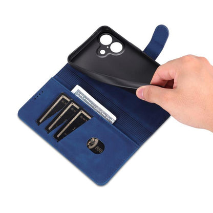 For iPhone 17 AZNS Skin Feel Calf Texture Flip Leather Phone Case(Blue) by AZNS