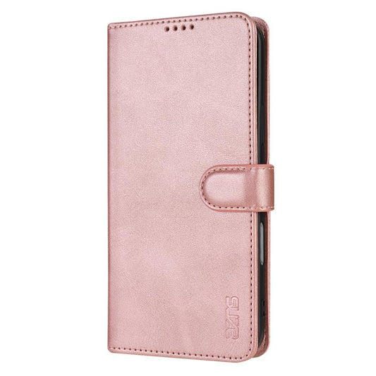 For iPhone 17 AZNS Skin Feel Calf Texture Flip Leather Phone Case(Rose Gold) by AZNS