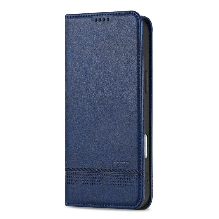 For iPhone Air AZNS Magnetic Calf Texture Flip Leather Phone Case(Dark Blue) by AZNS
