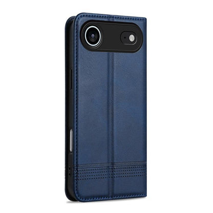 For iPhone Air AZNS Magnetic Calf Texture Flip Leather Phone Case(Dark Blue) by AZNS