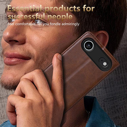 For iPhone Air AZNS Magnetic Calf Texture Flip Leather Phone Case(Black) by AZNS