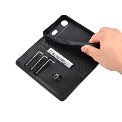 For iPhone Air AZNS Magnetic Calf Texture Flip Leather Phone Case(Black) by AZNS