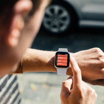 For Apple Watch Series 9&8&7 41mm / SE 3&SE 2&6&SE&5&4 40mm / 3&2&1 38mm Solid Color Elastic Silicone Watch Band, Size:M 143mm(White) by bashfashion