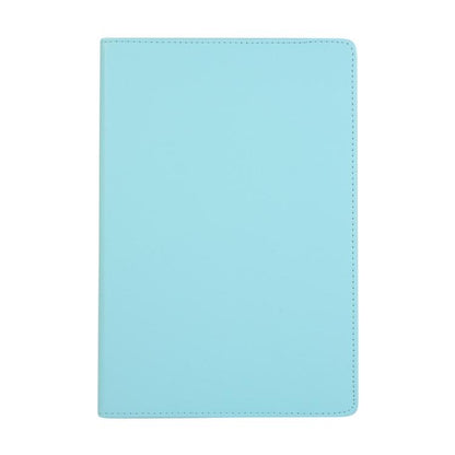 For Samsung Galaxy Tab S10 FE+ Litchi Texture 360 Degrees Rotation Holder Leather Tablet Case(Sky Blue) by bashfashion