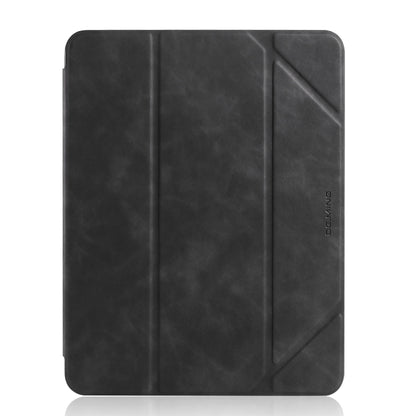 For iPad 10.2 2021 / 2020 / 2019 DG.MING See Series Horizontal Flip Leather Case with Holder & Pen Holder(Black) by DG.MING
