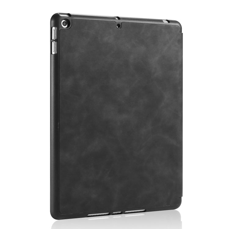 For iPad 10.2 2021 / 2020 / 2019 DG.MING See Series Horizontal Flip Leather Case with Holder & Pen Holder(Black) by DG.MING