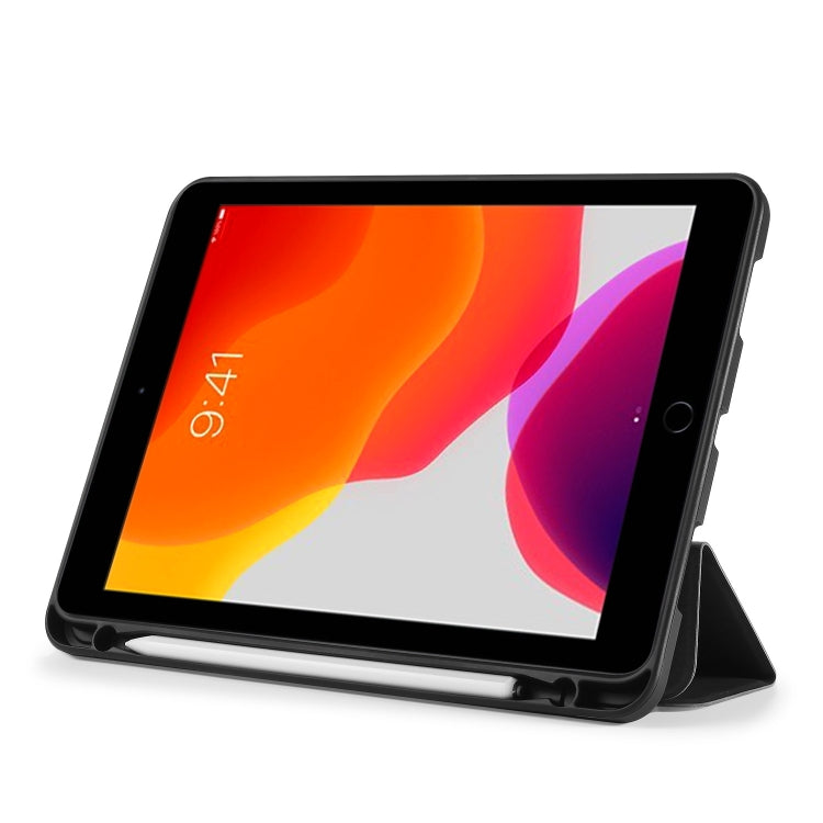 For iPad 10.2 2021 / 2020 / 2019 DG.MING See Series Horizontal Flip Leather Case with Holder & Pen Holder(Black) by DG.MING