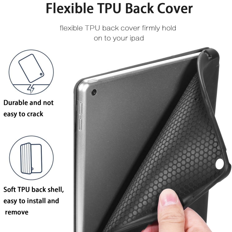 For iPad 10.2 2021 / 2020 / 2019 DG.MING See Series Horizontal Flip Leather Case with Holder & Pen Holder(Black) by DG.MING
