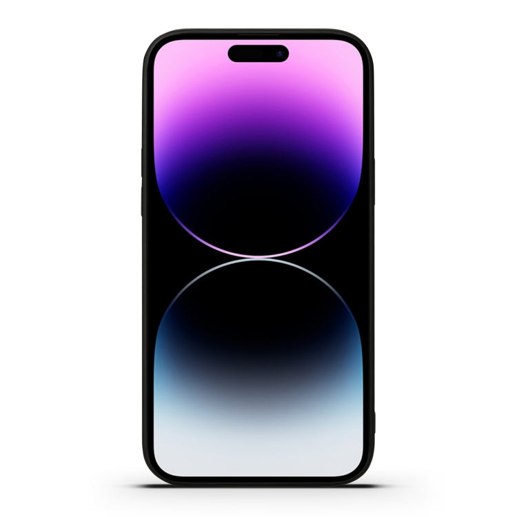 For iPhone 15 Pro Max Denior PU Dual Card Slot Back Cover Phone Case(Blue) by Denior