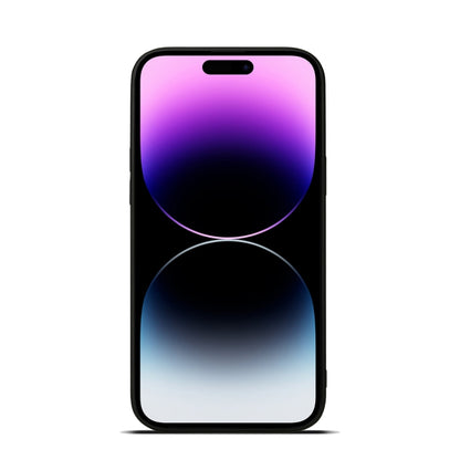 For iPhone 15 Plus Denior PU Single Card Slot Holder Phone Case(Red) by Denior