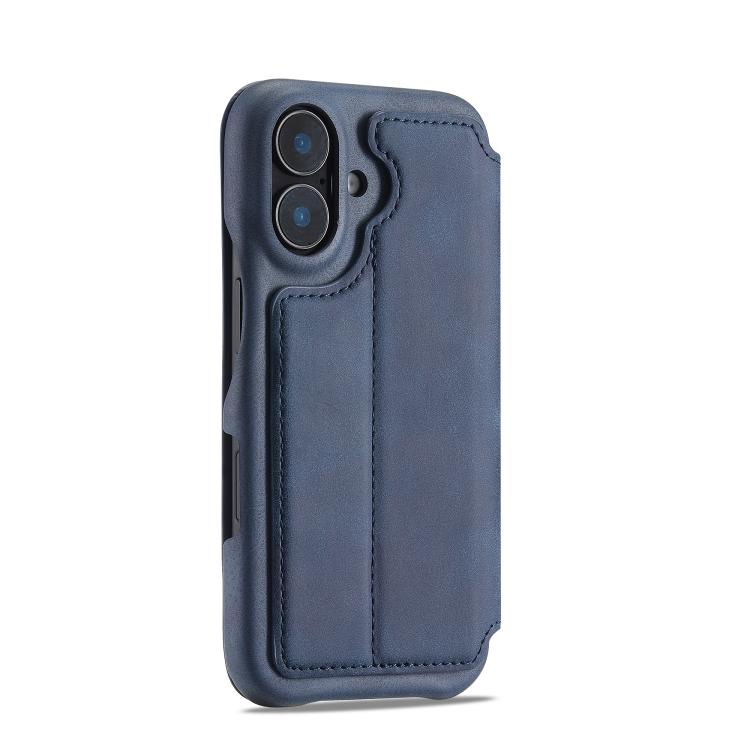 For iPhone 17 LC.IMEEKE Hon Ancient Series Flip Leather Phone Case(Blue) by LC.IMEEKE