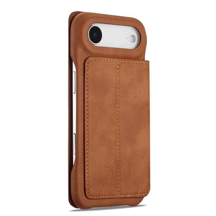 For iPhone Air LC.IMEEKE Hon Ancient Series Flip Leather Phone Case(Brown) by LC.IMEEKE