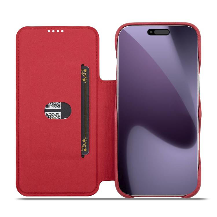 For iPhone 17 Pro LC.IMEEKE Hon Ancient Series Flip Leather Phone Case(Red) by LC.IMEEKE