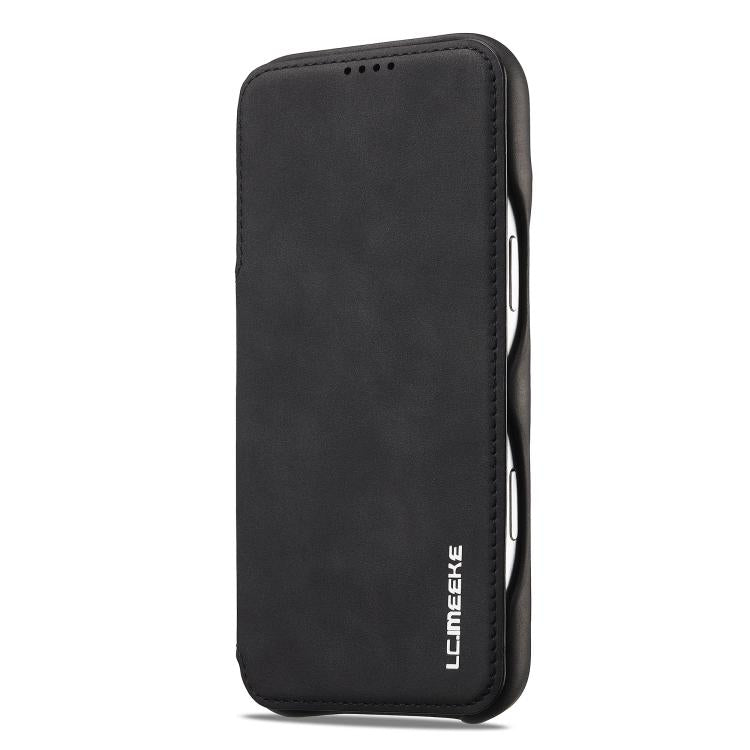 For iPhone 17 Pro Max LC.IMEEKE Hon Ancient Series Flip Leather Phone Case(Black) by LC.IMEEKE