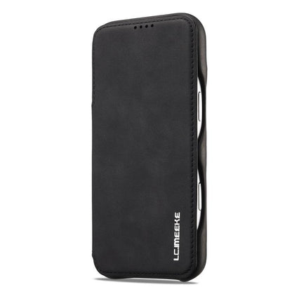 For iPhone 17 Pro Max LC.IMEEKE Hon Ancient Series Flip Leather Phone Case(Black) by LC.IMEEKE