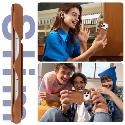 For iPhone 17 Pro Max LC.IMEEKE Hon Ancient Series Flip Leather Phone Case(Brown) by LC.IMEEKE