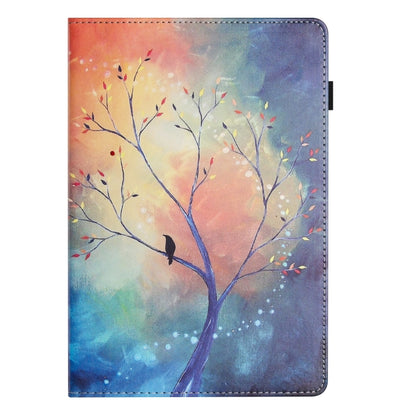 For Samsung Galaxy Tab A11+ / A9+ Sewing Litchi Texture Smart Leather Tablet Case(Oil Painting Tree) by bashfashion
