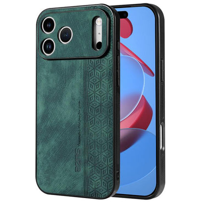 For iPhone 17 Pro Max AZNS 3D Embossed Skin Feel Phone Case(Dark Green) by AZNS